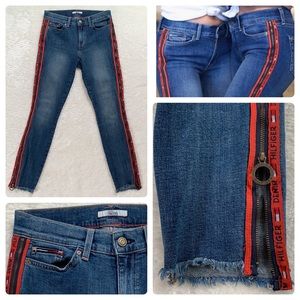 Y2K Tommy Hilfiger Logo Side Zipper Jeans